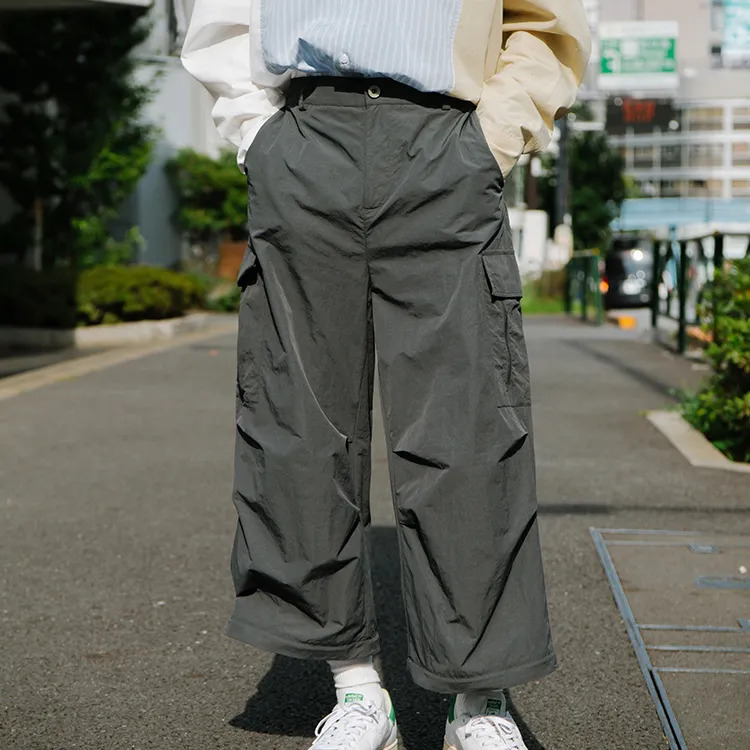 YOSHIYOYI Cargo Pants Men Dark Gray-2