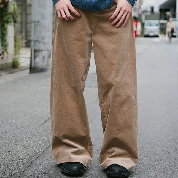 YOSHIYOYI Casual Pants Unisex Dark Camel-8