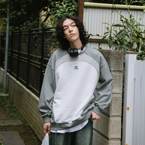 YOSHIYOYI Sweatshirt Unisex Gray-6