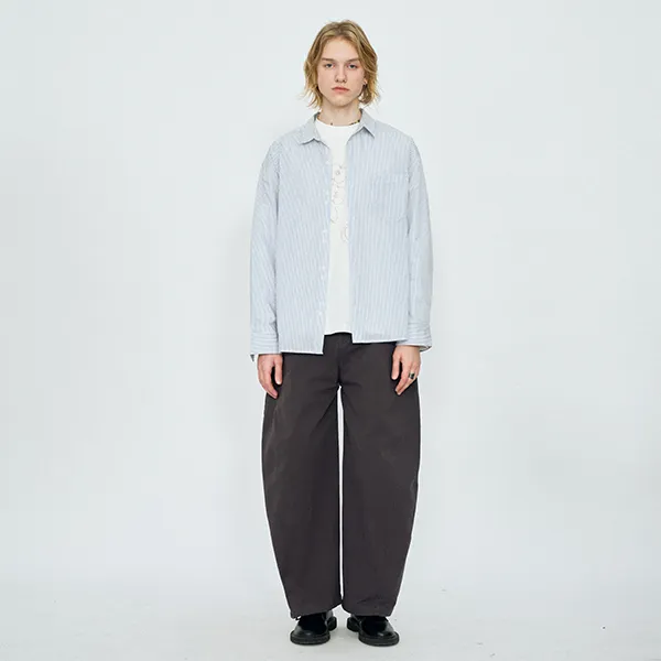 YOSHIYOYI Shirt Unisex Blue White Stripes-2