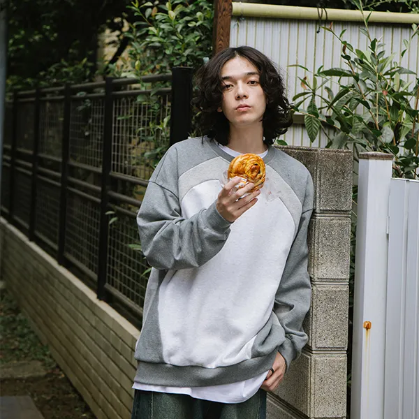 YOSHIYOYI Sweatshirt Unisex Gray-3