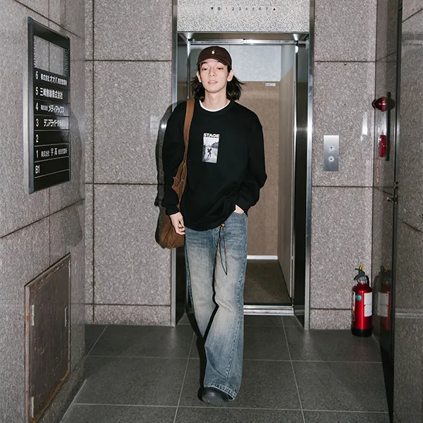 YOSHIYOYI Sweatshirt Unisex Black-6