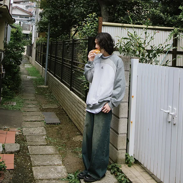 YOSHIYOYI Sweatshirt Unisex Gray-2