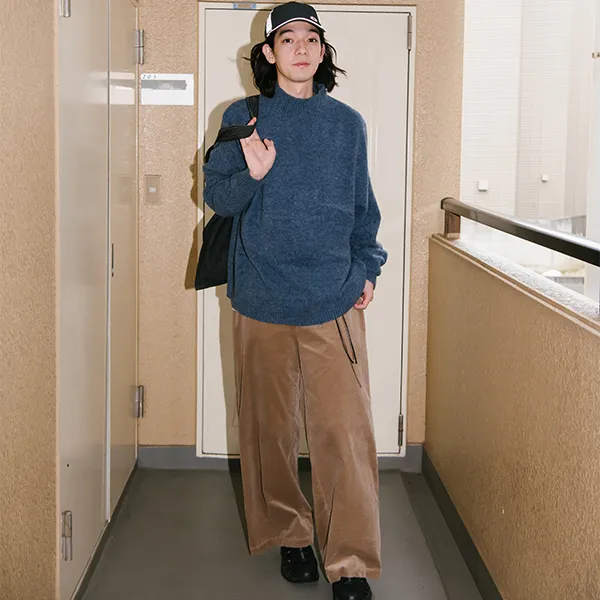 YOSHIYOYI Casual Pants Unisex Dark Camel-6