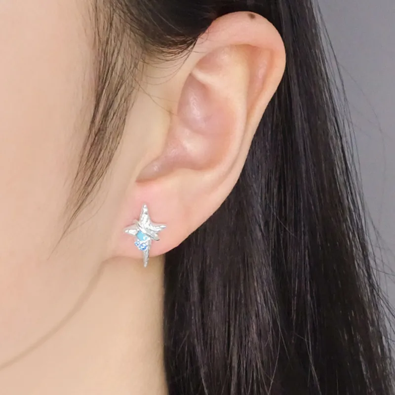 VAN GOGH 925 Sterling Silver Stud Earrings Women's-1