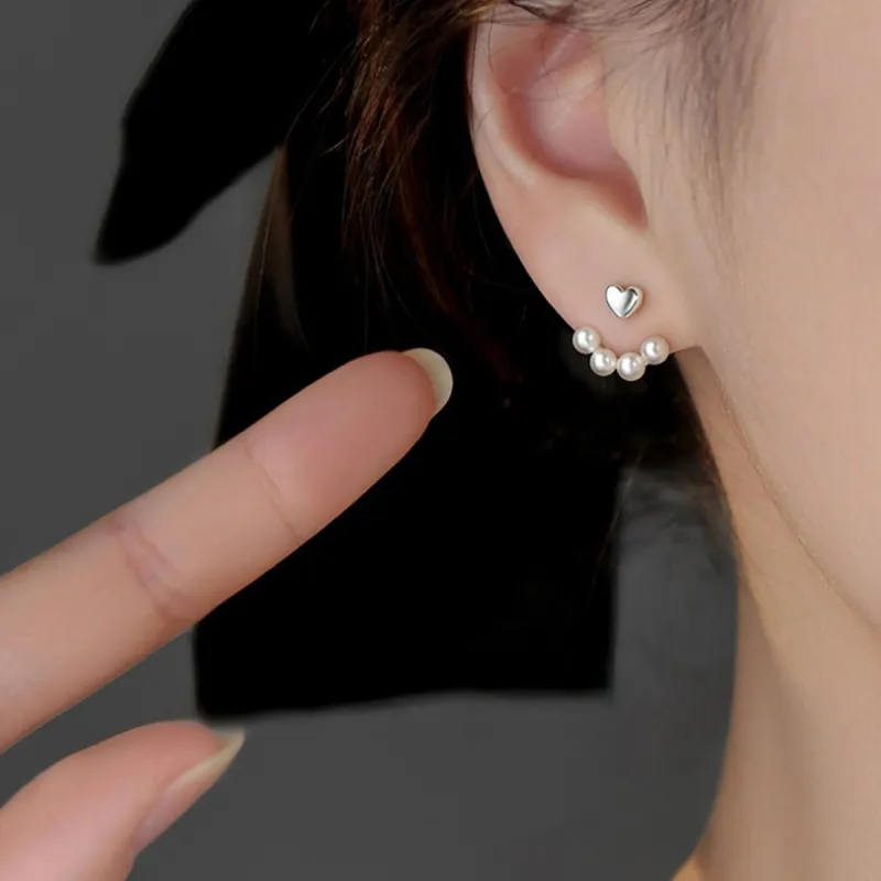 WEST ISLAND Alloy S925 Sterling Silver Stud Earrings Women's-2