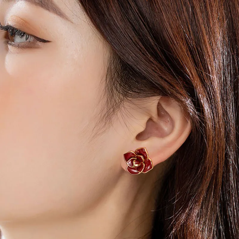 VAN GOGH Copper Stud Earrings Women's-2
