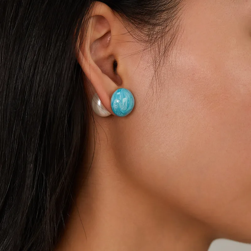 VAN GOGH Stainless Steel Stud Earrings Women's-2