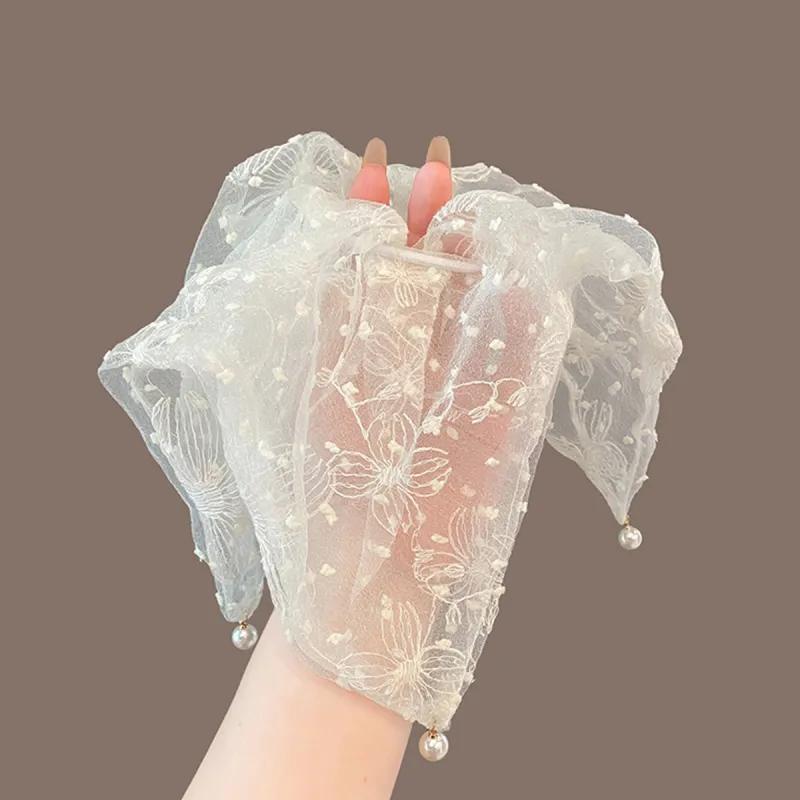 WEST ISLAND Silk Chiffon Hair Tie Unisex-3