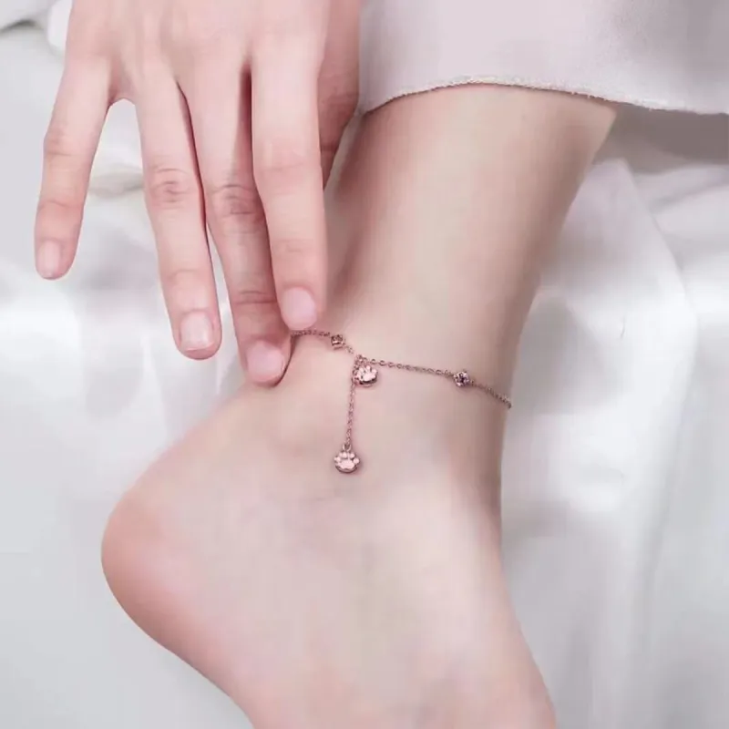 WEST ISLAND Copper Anklets Women's-1