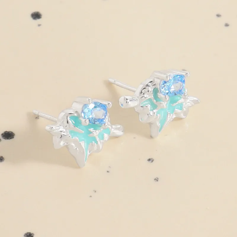 VAN GOGH 925 Sterling Silver Stud Earrings Women's-4