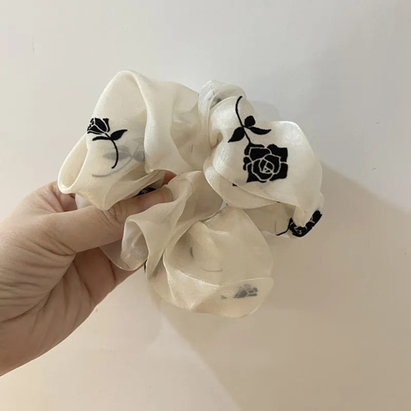 WEST ISLAND Fabric Hair Tie Unisex Ecru-1