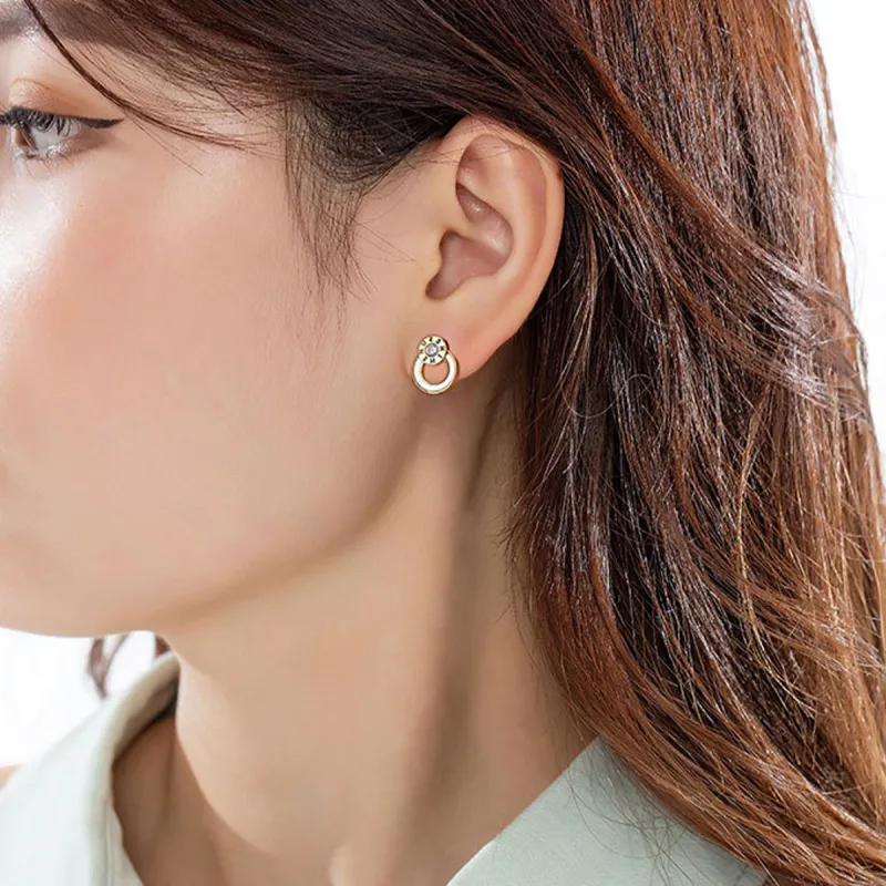 VAN GOGH Copper Earrings Women's Gold-2