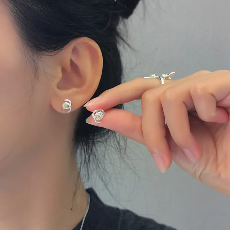 VAN GOGH 925 Sterling Silver Stud Earrings Women's-1