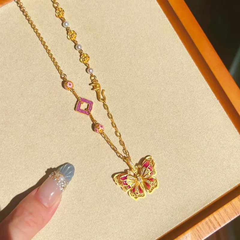 WEST ISLAND Copper Necklaces Women's-4