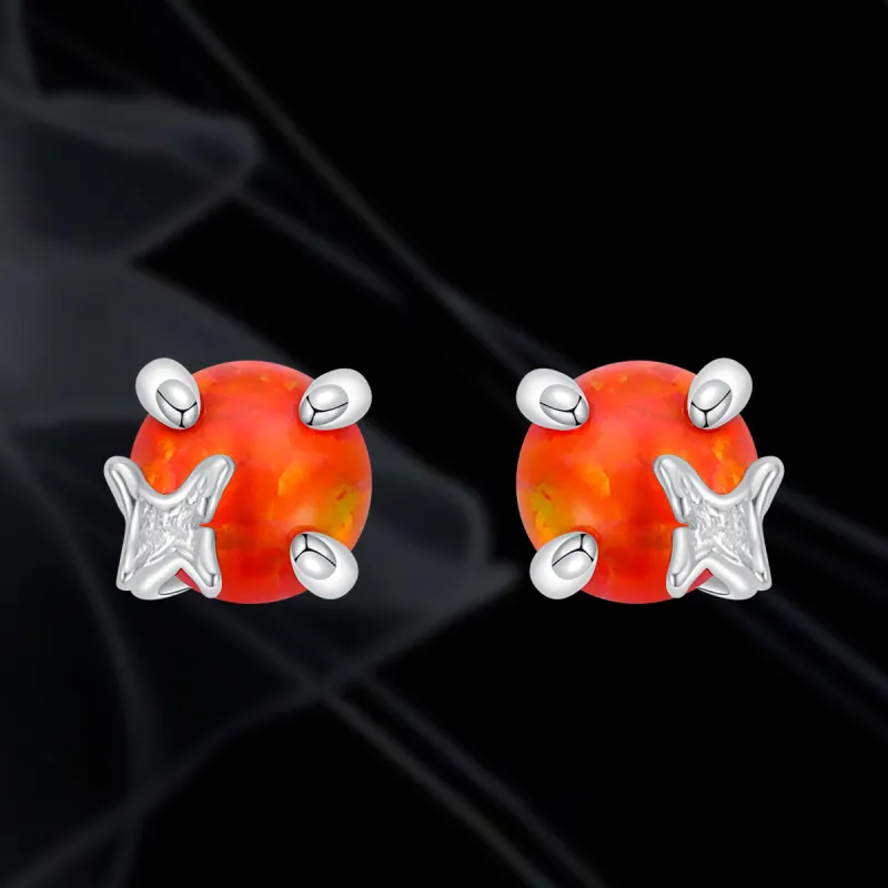 VAN GOGH S925 Silver Stud Earrings Women's-4
