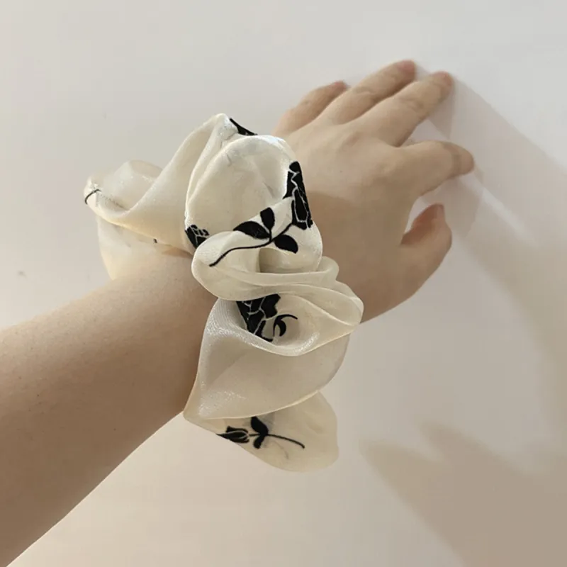 WEST ISLAND Fabric Hair Tie Unisex Ecru-2
