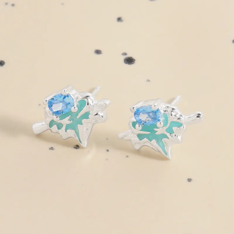 VAN GOGH 925 Sterling Silver Stud Earrings Women's-6