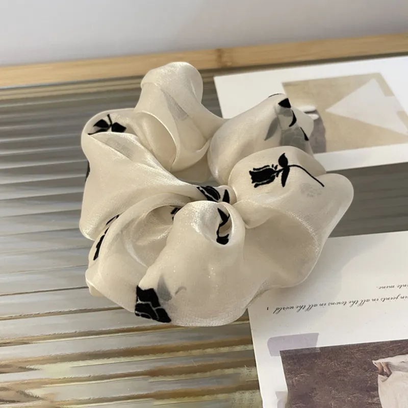 WEST ISLAND Fabric Hair Tie Unisex Ecru-3