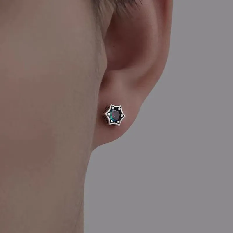 WEST ISLAND 999 Fine Silver Stud Earrings Unisex-1