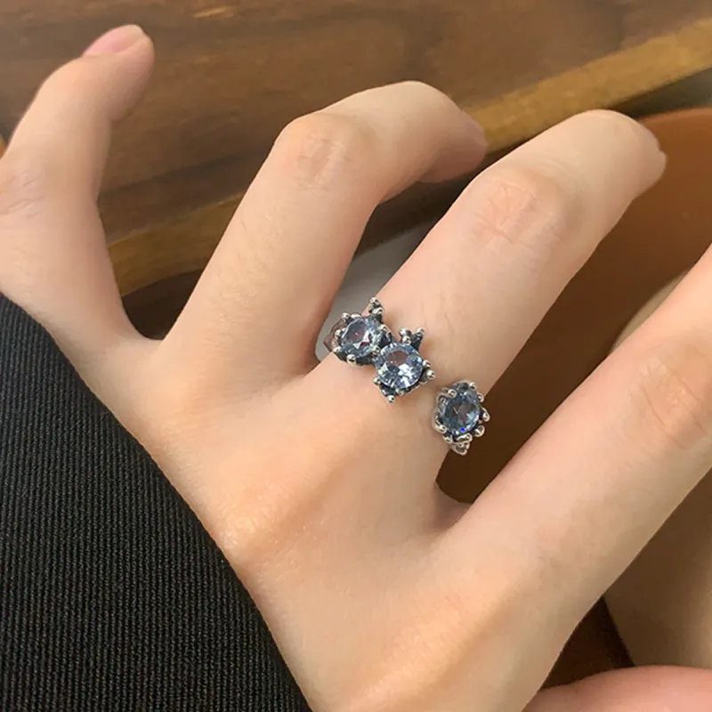 WEST ISLAND S925 Silver Rings Women's-5