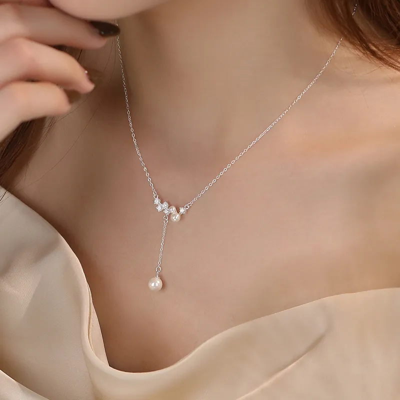 WEST ISLAND S925 Silver Necklaces Women's-4