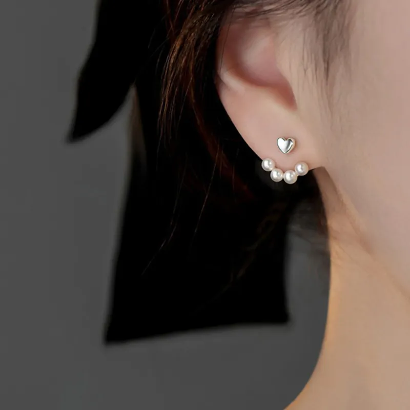WEST ISLAND Alloy S925 Sterling Silver Stud Earrings Women's-1