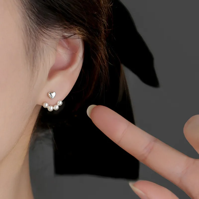 WEST ISLAND Alloy S925 Sterling Silver Stud Earrings Women's-3