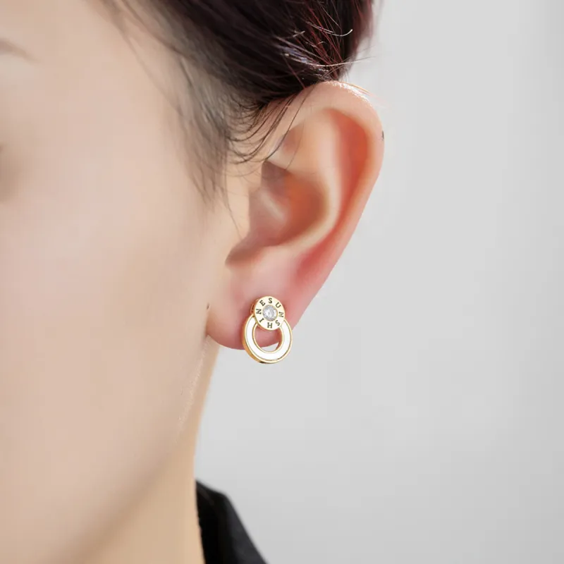 VAN GOGH Copper Earrings Women's Gold-3