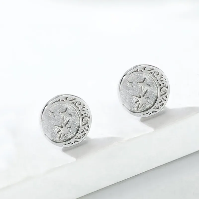 VAN GOGH Copper Stud Earrings Unisex-6