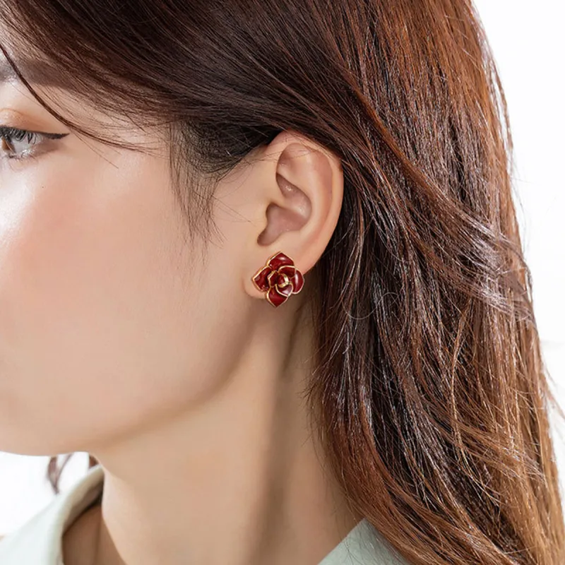 VAN GOGH Copper Stud Earrings Women's-1