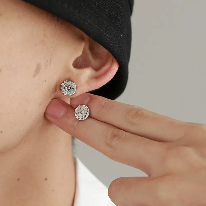 VAN GOGH Copper Stud Earrings Unisex-1