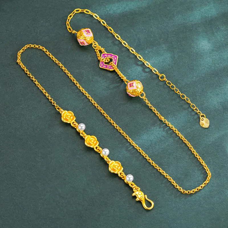 WEST ISLAND Copper Necklaces Women's-3