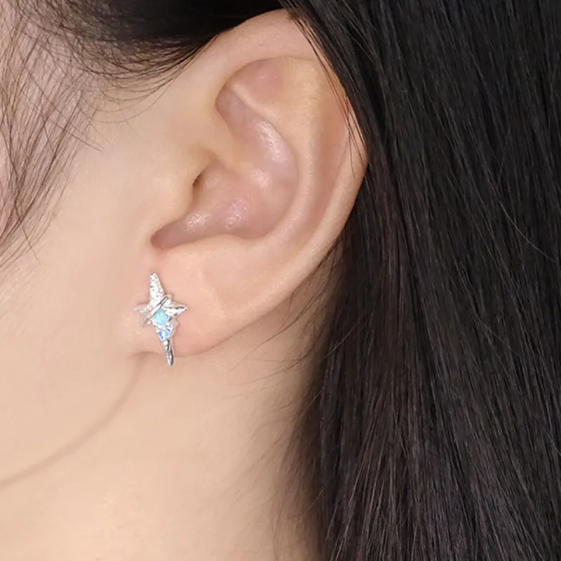 VAN GOGH 925 Sterling Silver Stud Earrings Women's-2