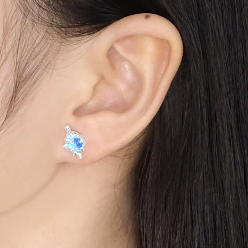 VAN GOGH 925 Sterling Silver Stud Earrings Women's-3