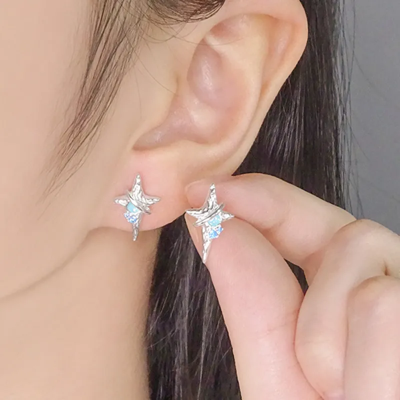 VAN GOGH 925 Sterling Silver Stud Earrings Women's-3