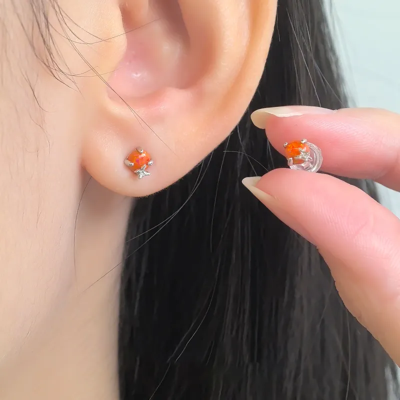VAN GOGH S925 Silver Stud Earrings Women's-1
