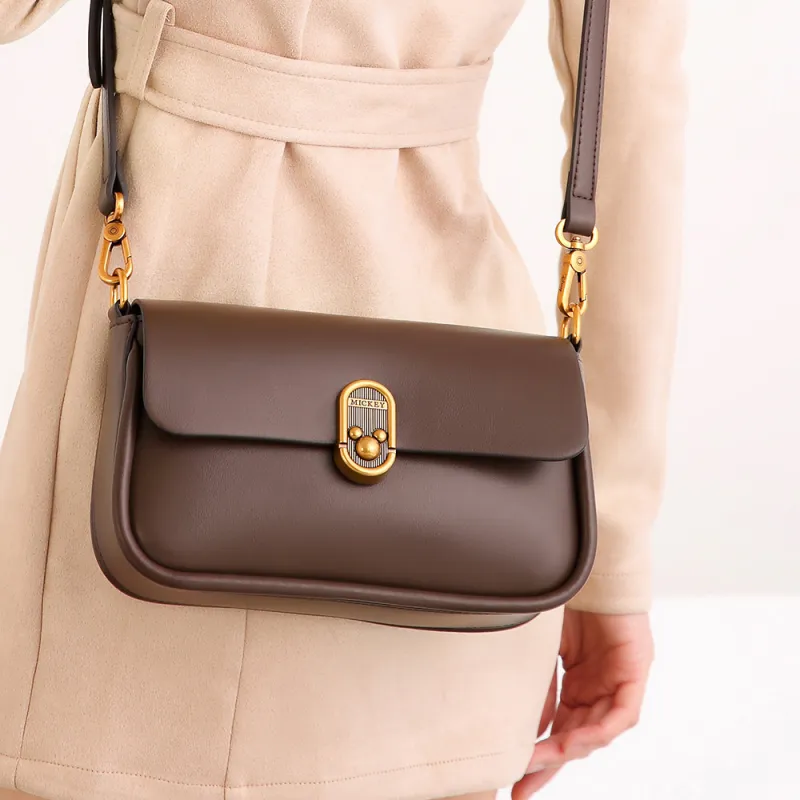 Disney Mickey Series PU Leather Crossbody Bag Regular Women's Brown-9