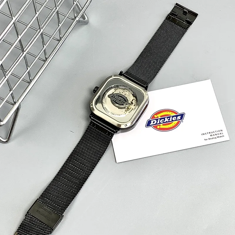Dickies Wrist Watch Mechanical Movement White Dial Unisex Box Limited Edition-4