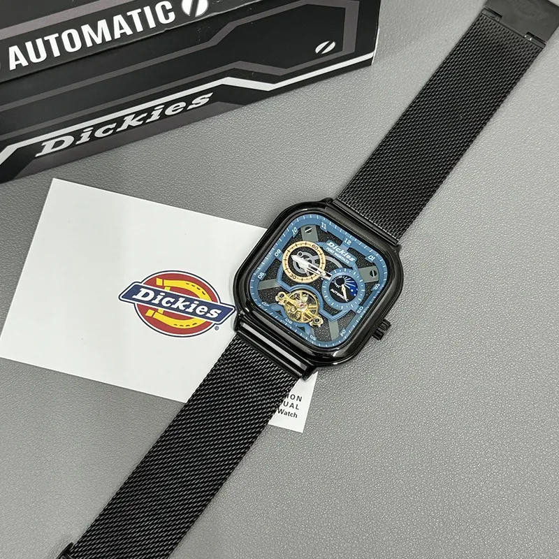 Dickies Wrist Watch Mechanical Movement White Dial Unisex Box Limited Edition-7