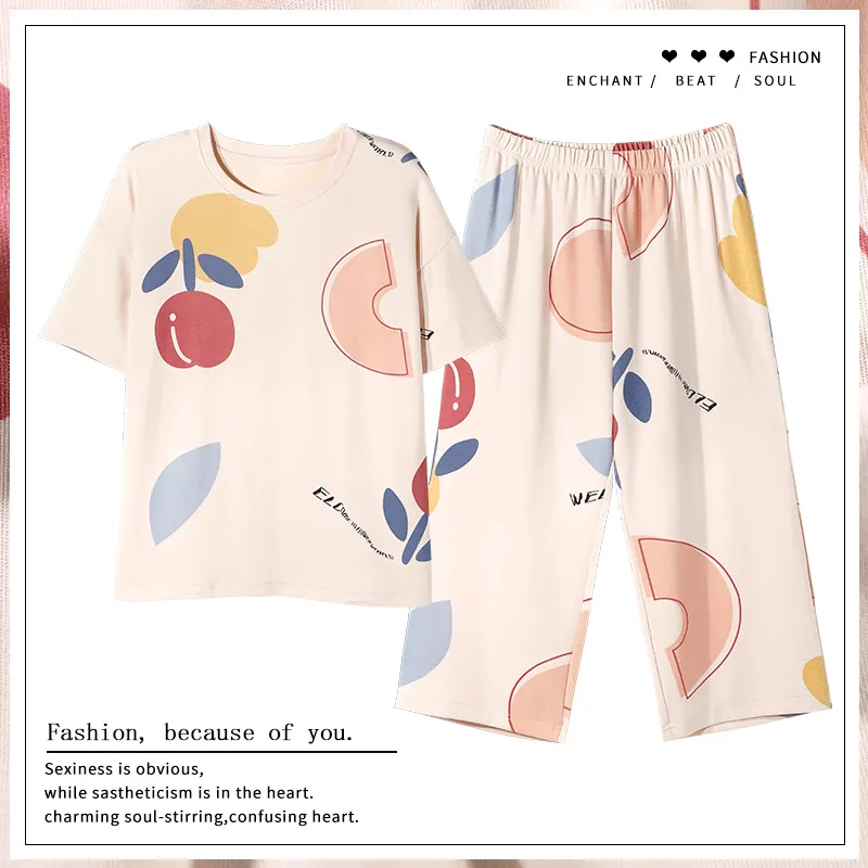 NOME Spring Summer Pajama Set Women's-7