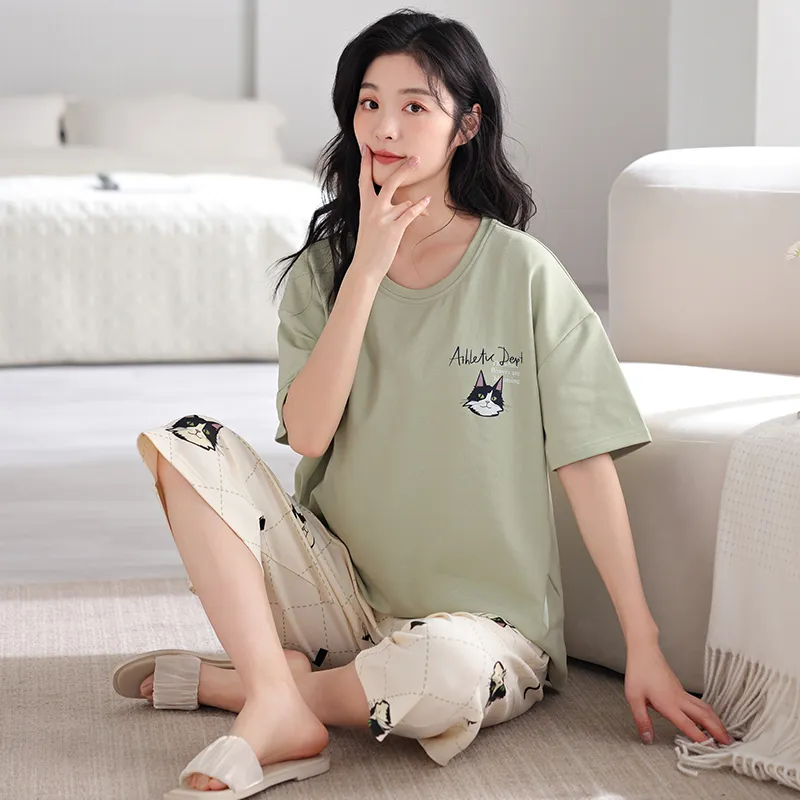 NOME Spring Summer Pajama Set Women's-4