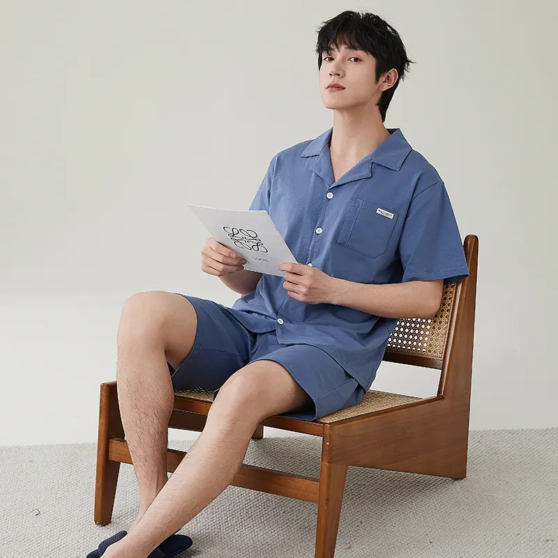 NOME Spring Summer Pajama Set Men's Two Piece Set-3