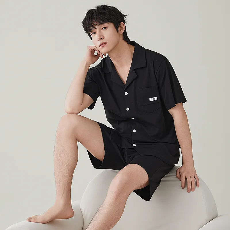 NOME Spring Summer Pajama Set Men's Two Piece Set-4