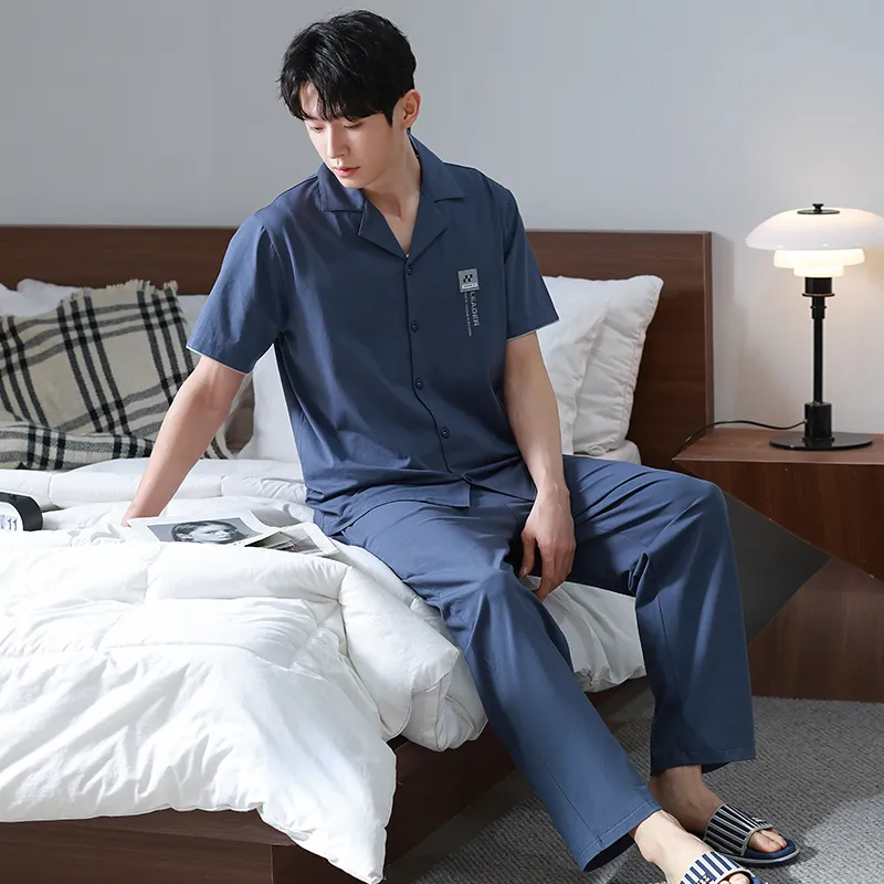 NOME Pajama Set Men's Navy Blue-1