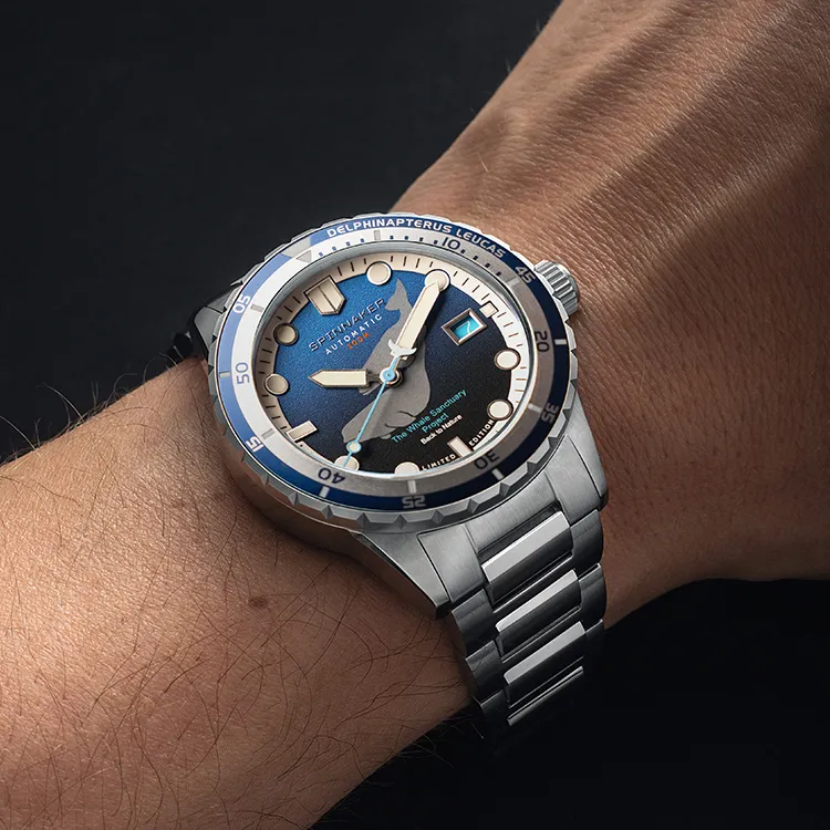 SPINNAKER Wrist Watch Automatic Mechanical Movement Blue Dial Men's Watches-6