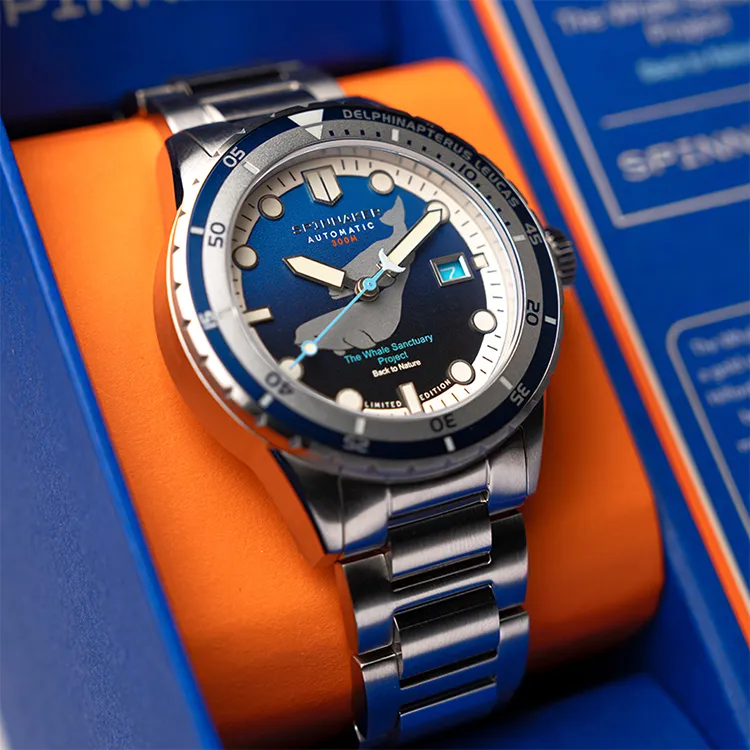 SPINNAKER Wrist Watch Automatic Mechanical Movement Blue Dial Men's Watches-4