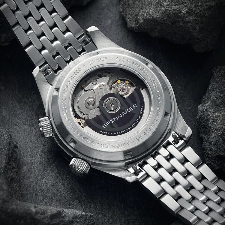 SPINNAKER Wrist Watch Automatic Mechanical Movement White Dial Men's Watches-5