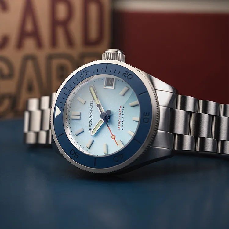 SPINNAKER Wrist Watch Automatic Mechanical Movement Blue Dial Men's Watches-4