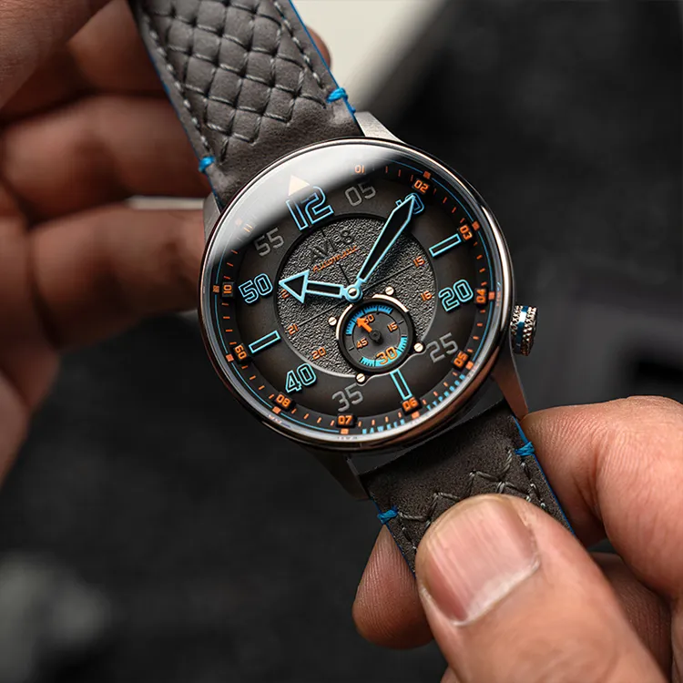AVI 8 Wrist Watch Automatic Mechanical Movement Gray Dial Men's Watches-5